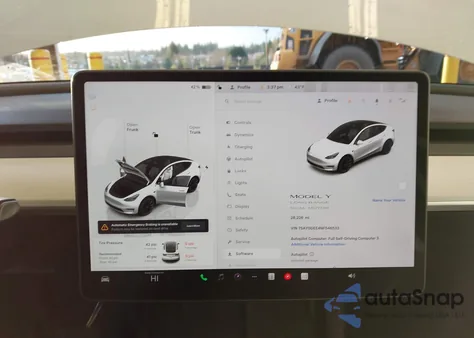 2022 Tesla Model Y Long Range Dual Motor All-Wheel Drive из США, поврежденный, VIN 7SAYGDEE4NF546533